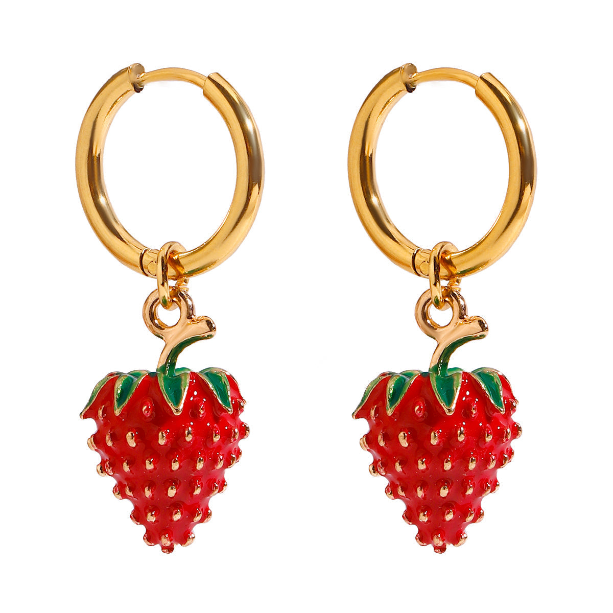 Solana Berry Huggie Hoop Earrings