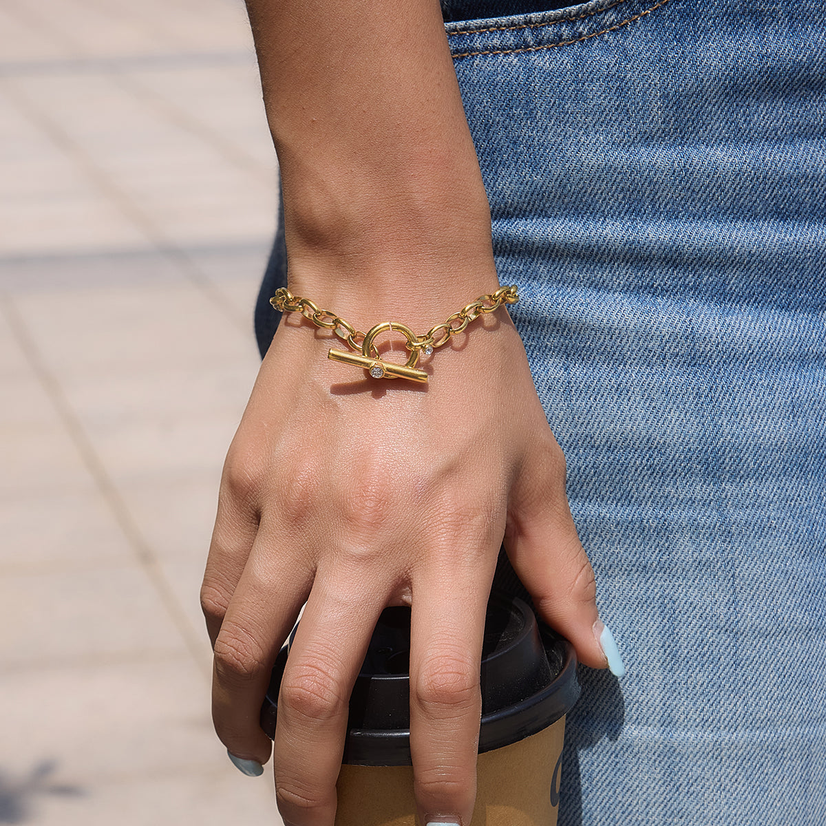 Marea Polished Rolo Bracelet