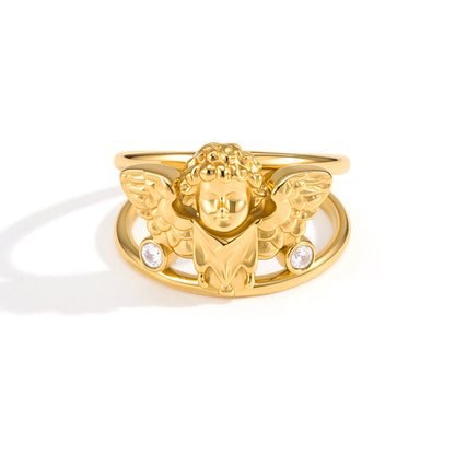 Riviera Winged Angel Split Ring