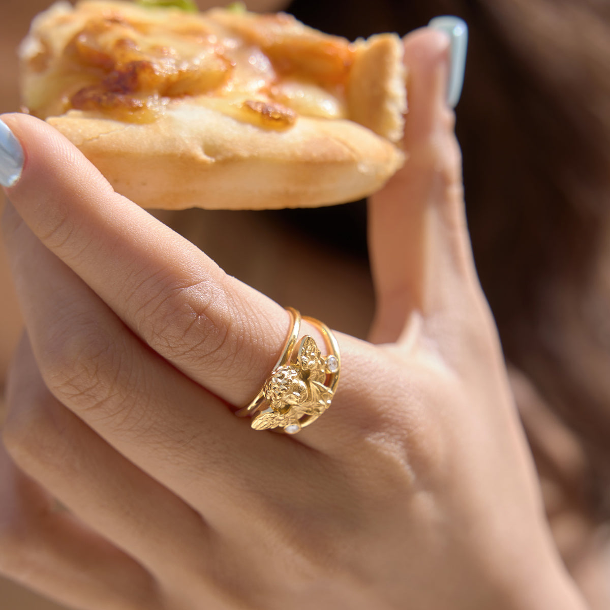 Riviera Winged Angel Split Ring