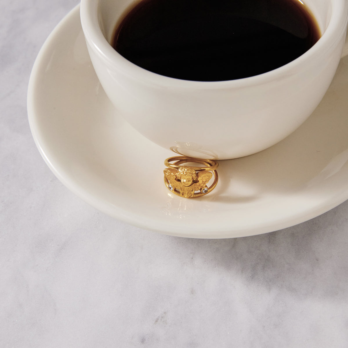Riviera Winged Angel Split Ring