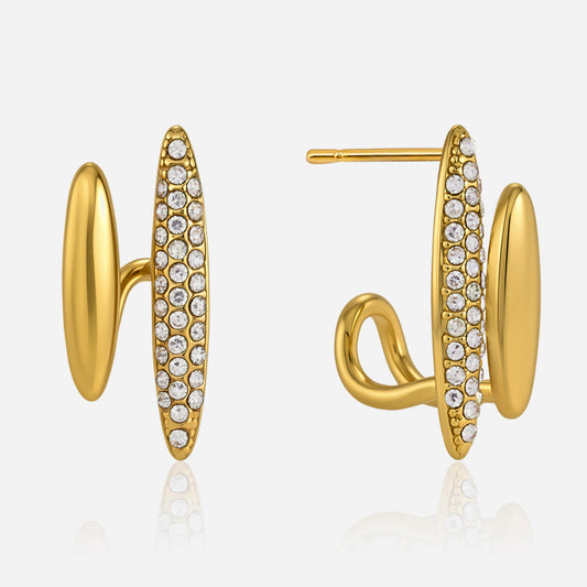 Salinas Twin Line Stud Earrings