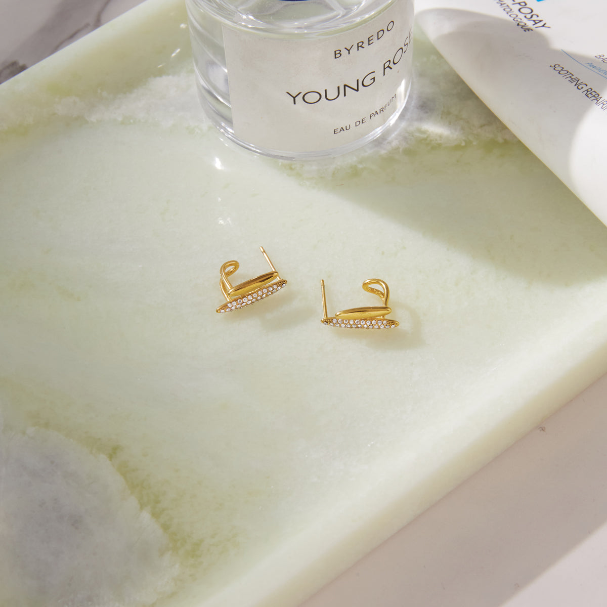 Salinas Twin Line Stud Earrings
