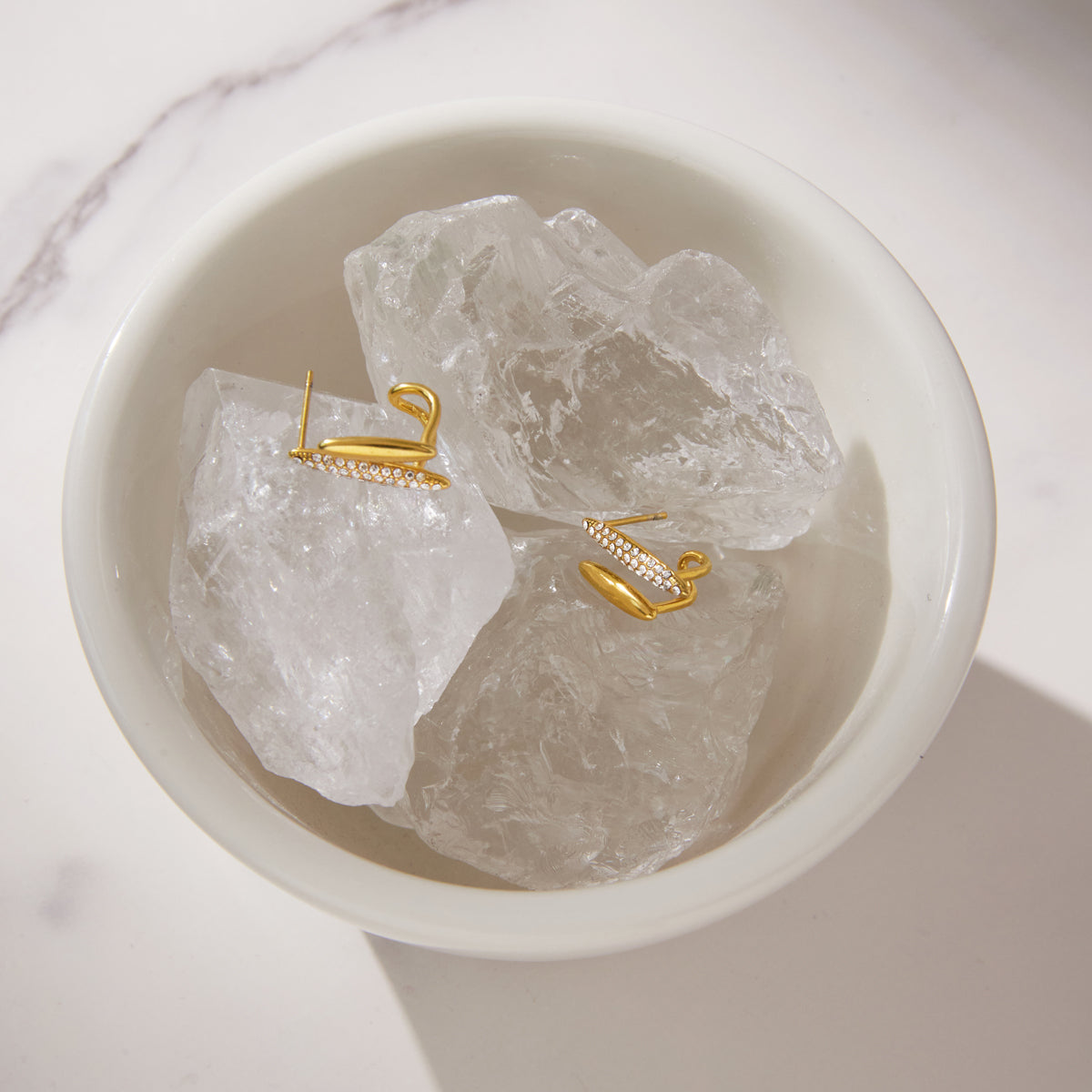 Salinas Twin Line Stud Earrings