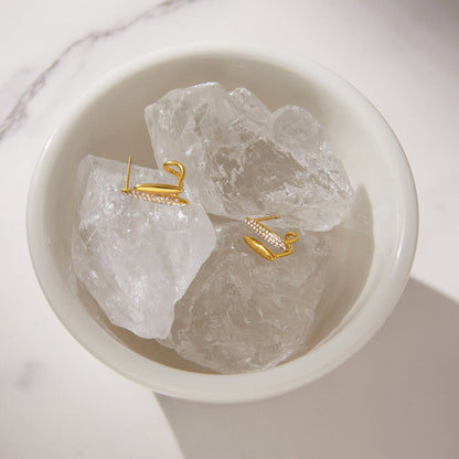 Salinas Twin Line Stud Earrings