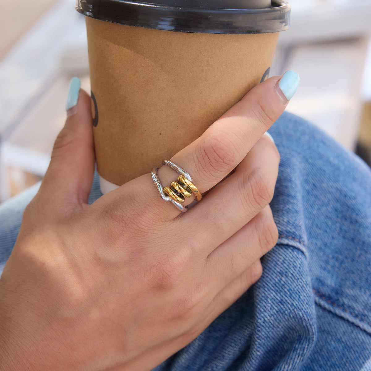 Marea Entwined Two-Tone Ring