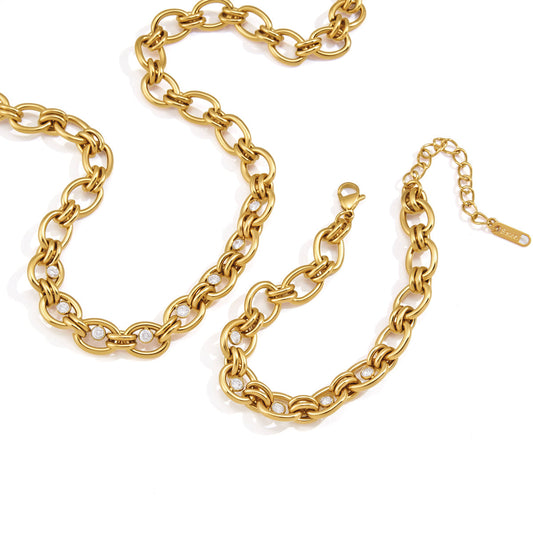 Cala Bold Oval Link Necklace