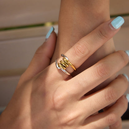 Marea Entwined Two-Tone Ring