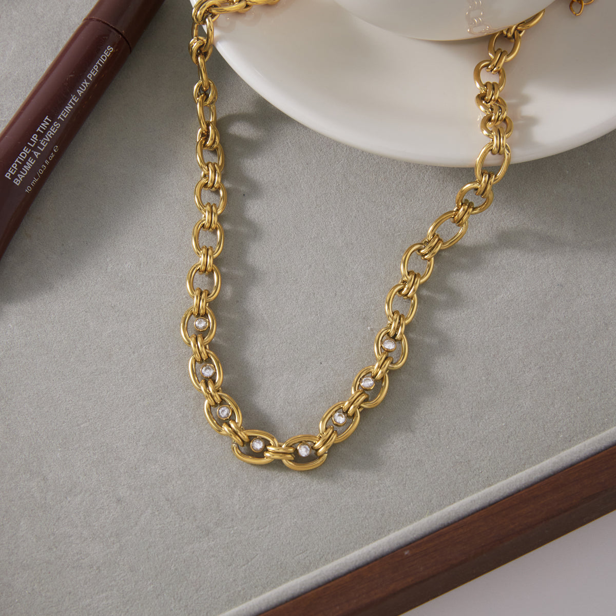 Cala Bold Oval Link Necklace