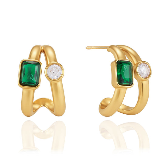 Tramuntana Twin Crescent Earrings