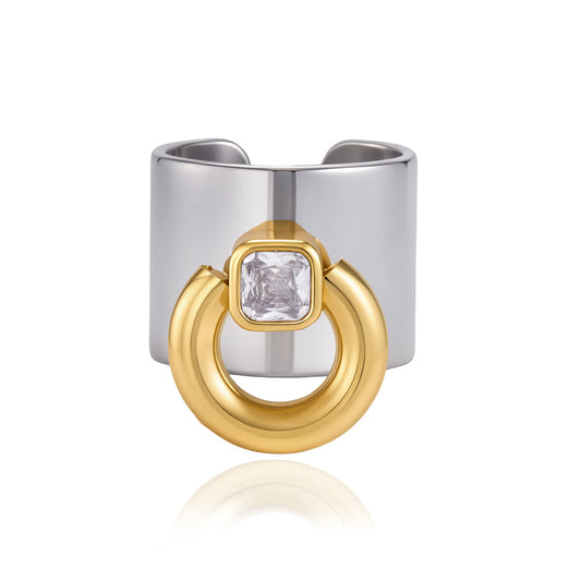 Marea Bold Two-Tone Loop Ring