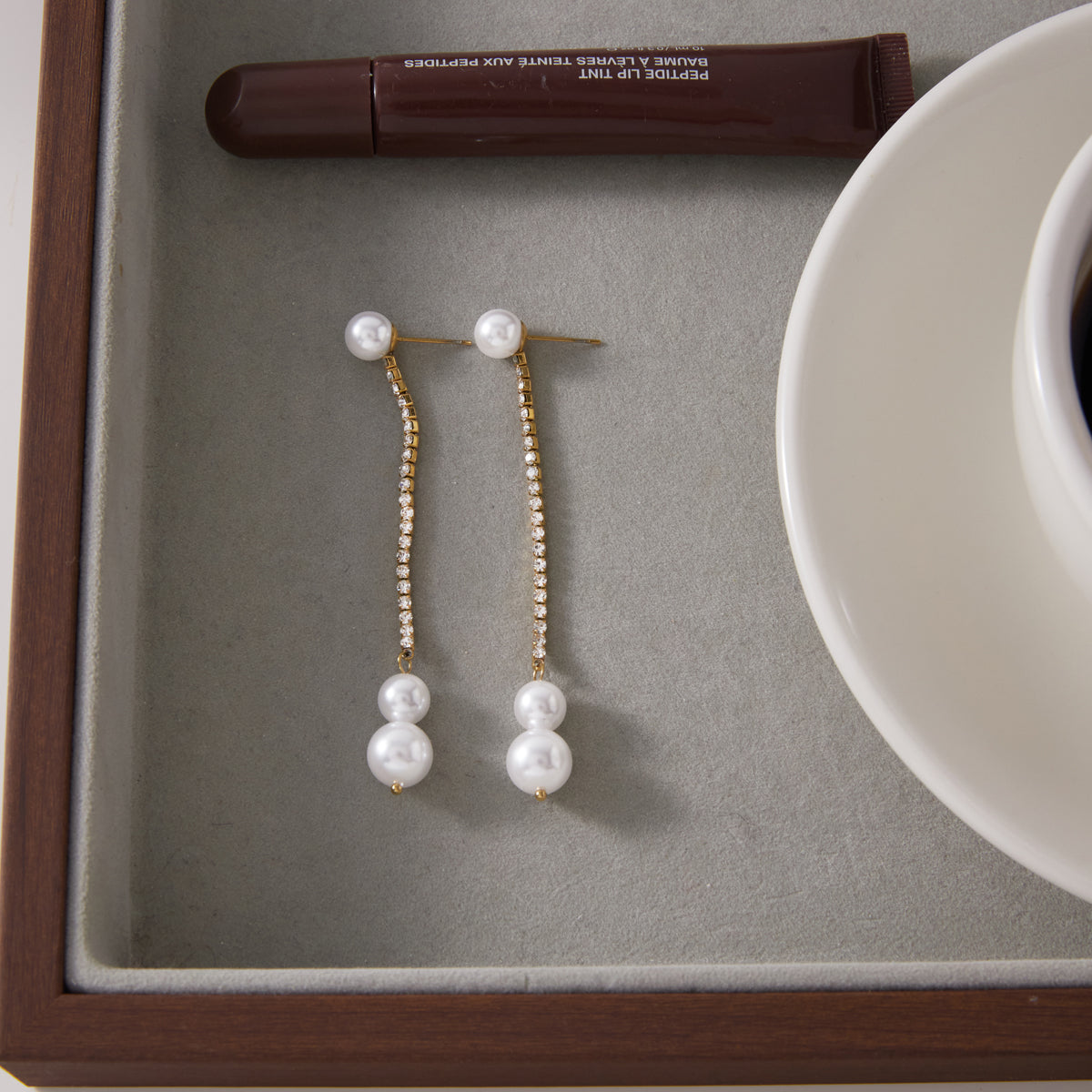 Marea Cascading Pearl Drop Earrings