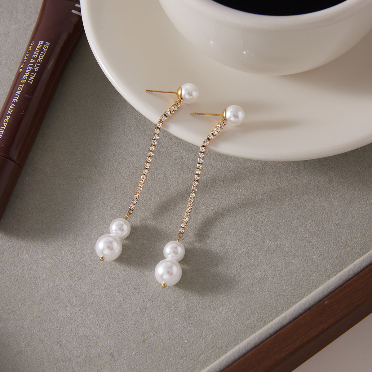 Marea Cascading Pearl Drop Earrings