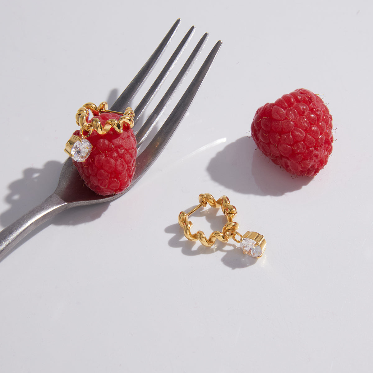 Mistral Coiled Stone Drop Earrings