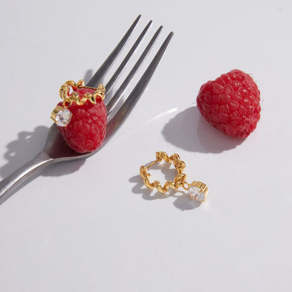 Mistral Coiled Stone Drop Earrings