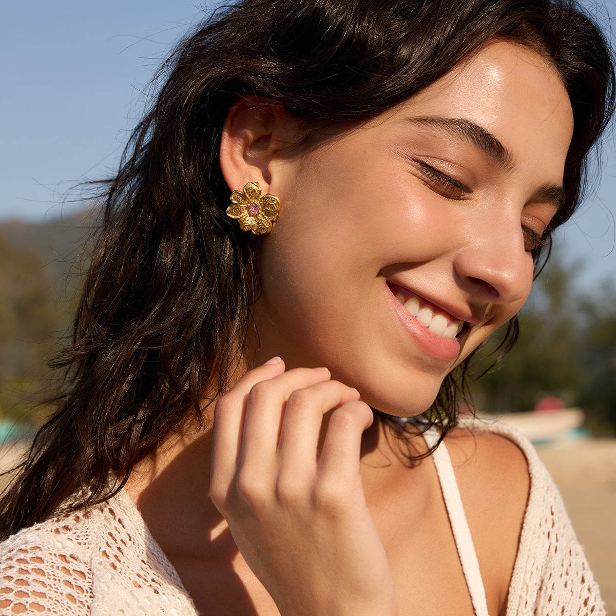 Alba Petal Post Earrings