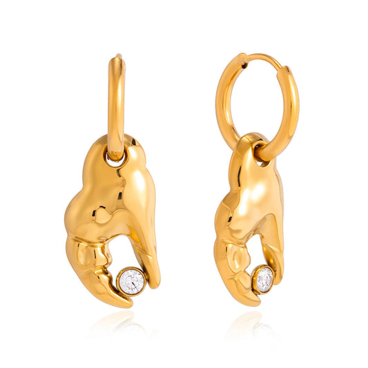 Rockpool Pincer Hoop Earrings