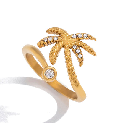 Caleta Frond Bezel Cuff Ring
