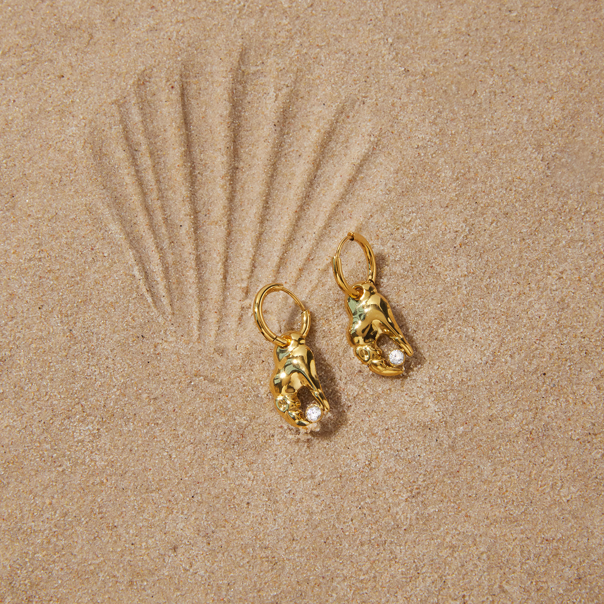 Rockpool Pincer Hoop Earrings