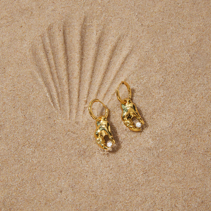 Rockpool Pincer Hoop Earrings