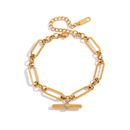 Calanque Elongated Link Toggle Bracelet