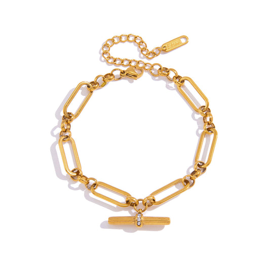 Calanque Elongated Link Toggle Bracelet