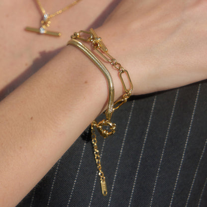 Calanque Elongated Link Toggle Bracelet