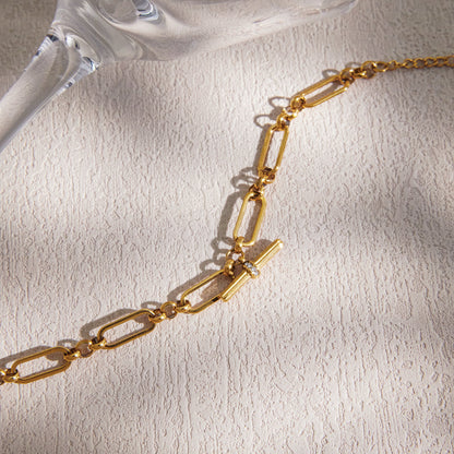 Calanque Elongated Link Toggle Bracelet