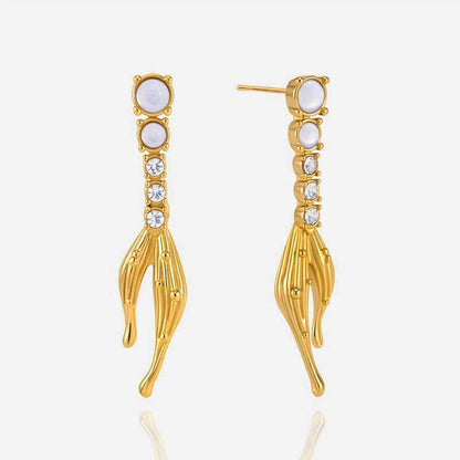 Cala Reef Frond Drop Earrings