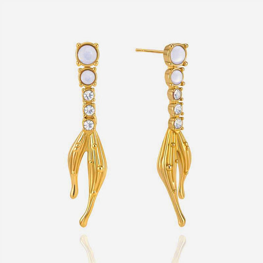 Cala Reef Frond Drop Earrings