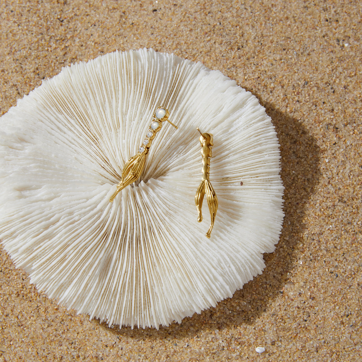 Cala Reef Frond Drop Earrings