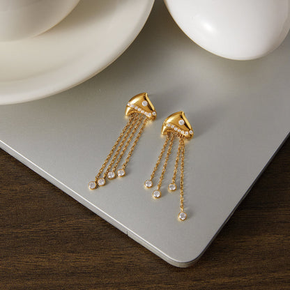 Sirena Cascading Strand Earrings