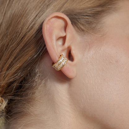 Marea Twin Band Cuff Earrings