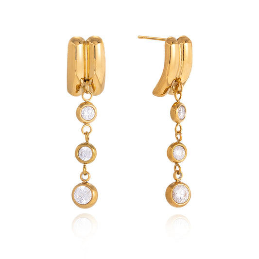 Marea Fluted Cascade Earrings