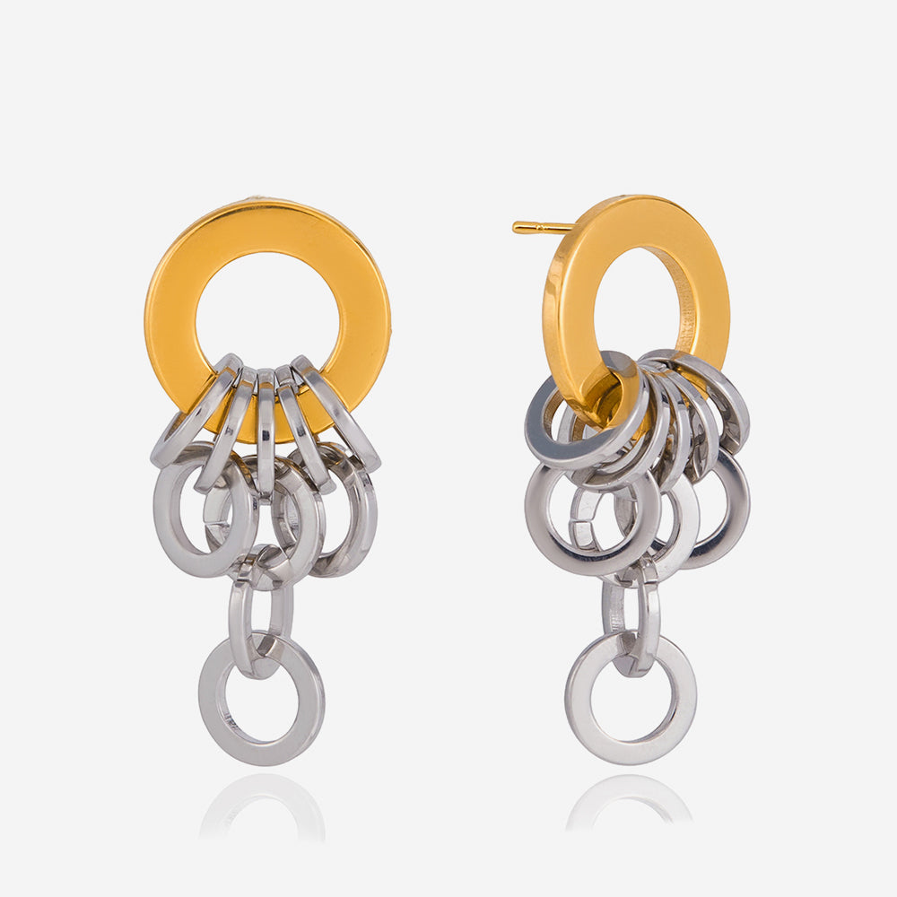 Calanque Tiered Oval Drop Earrings