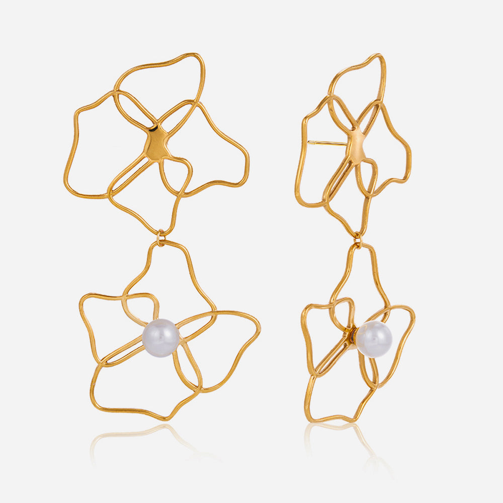 Marea Twin Flower Earrings