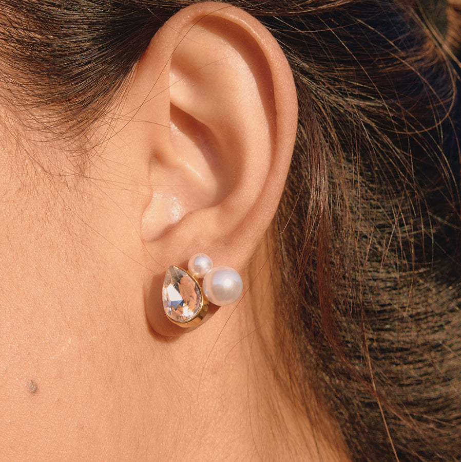 Salina Teardrop Cluster Earrings