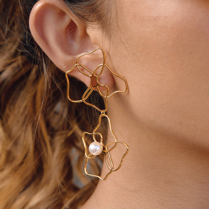Marea Twin Flower Earrings