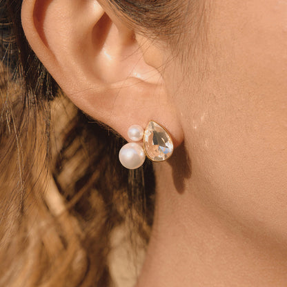 Salina Teardrop Cluster Earrings