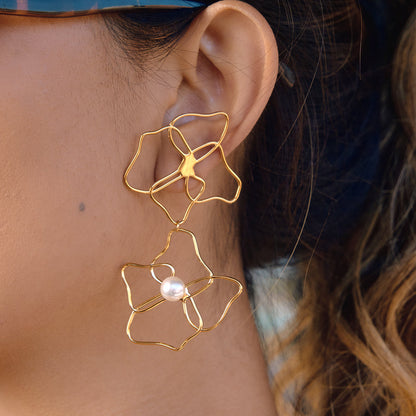 Marea Twin Flower Earrings