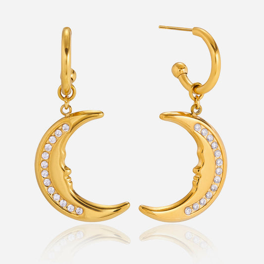 Cala Moonlit Arc Hoop Earrings