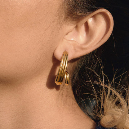 Marea Coiled Trio Earrings