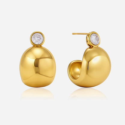 Marea Mirrored Sphere Stud Earrings
