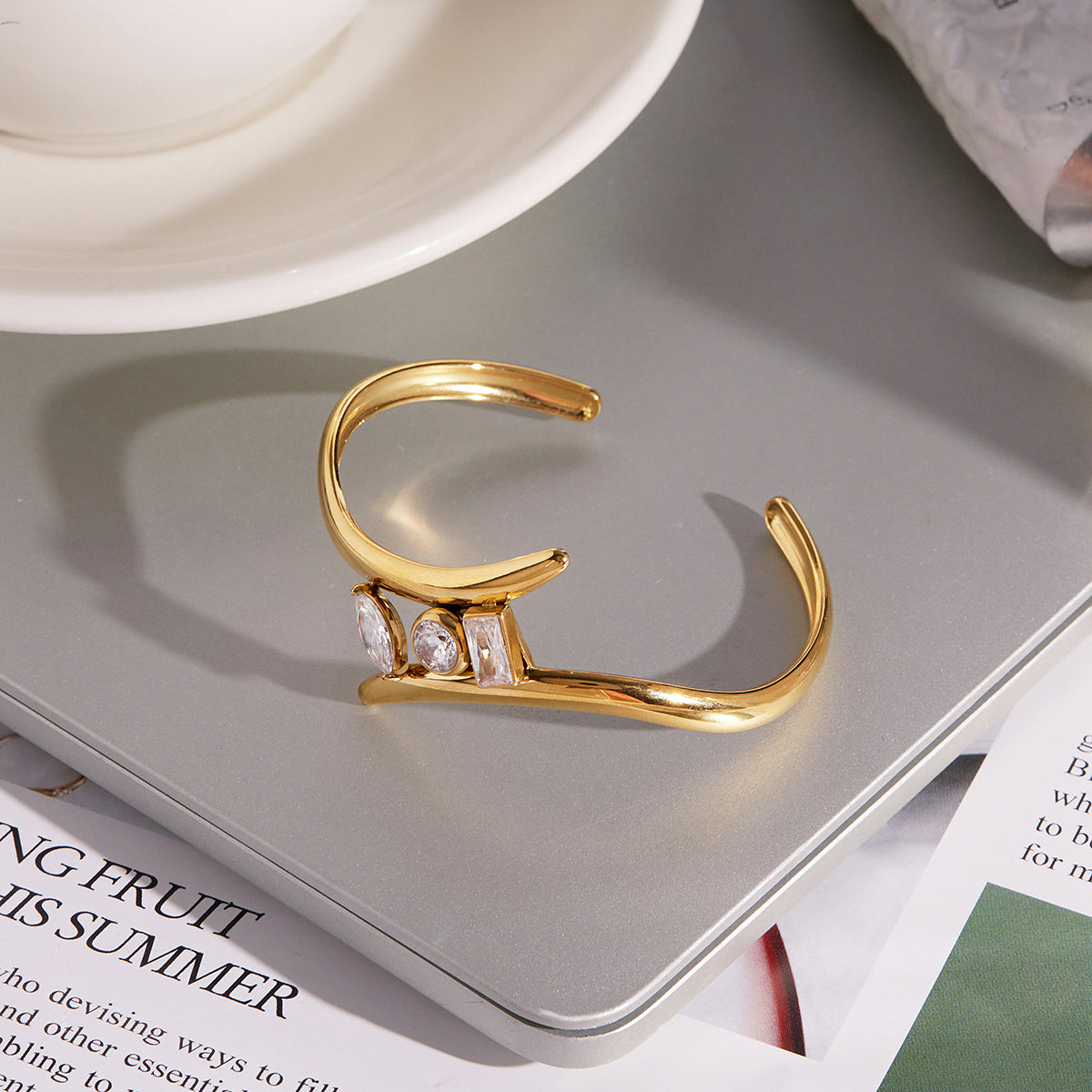 Marea Crossover Cuff Bracelet