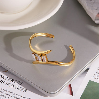 Marea Crossover Cuff Bracelet