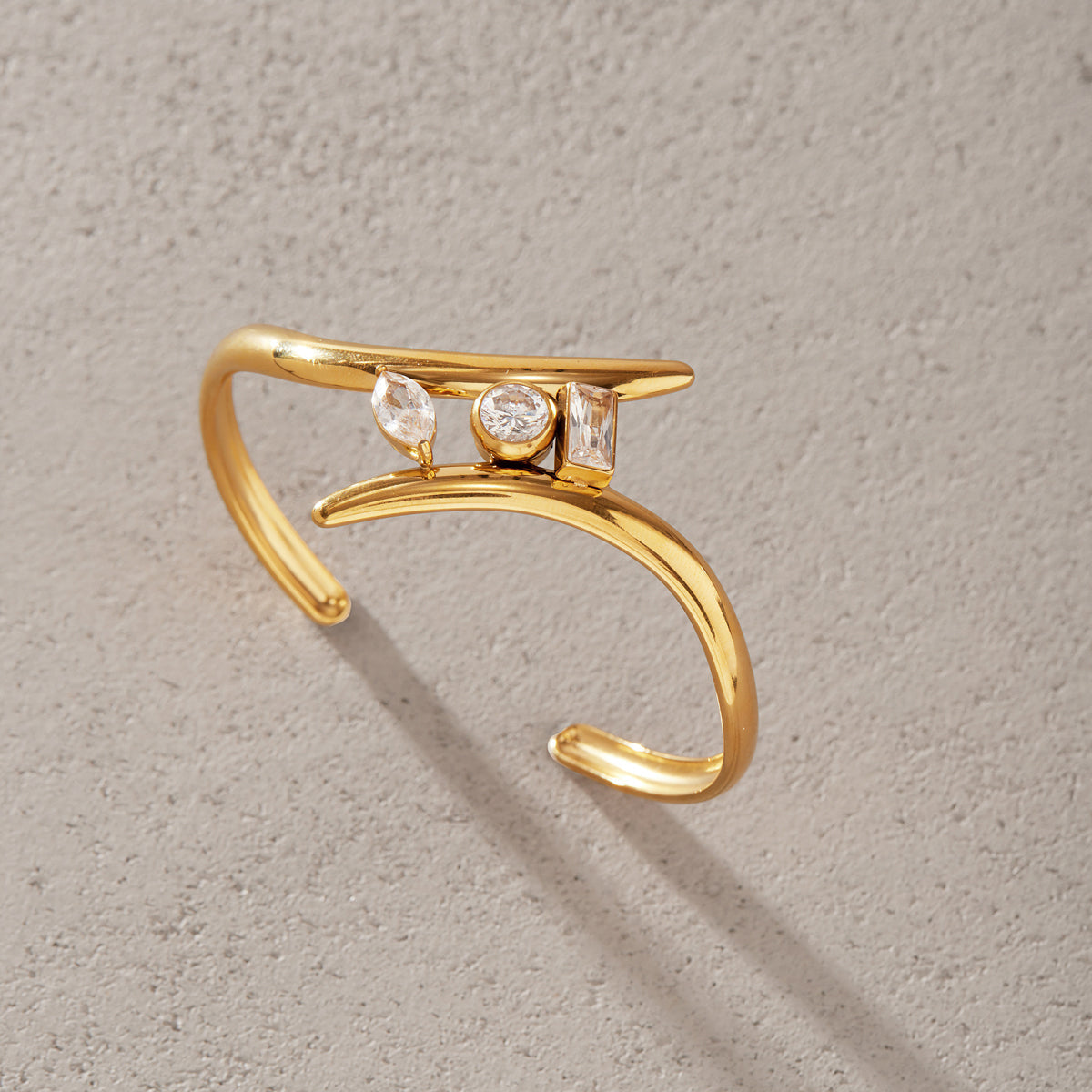 Marea Crossover Cuff Bracelet