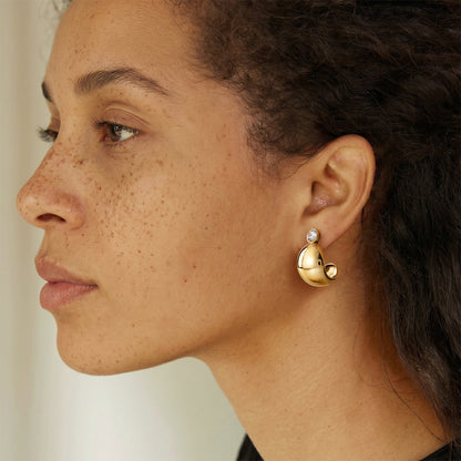 Marea Mirrored Sphere Stud Earrings