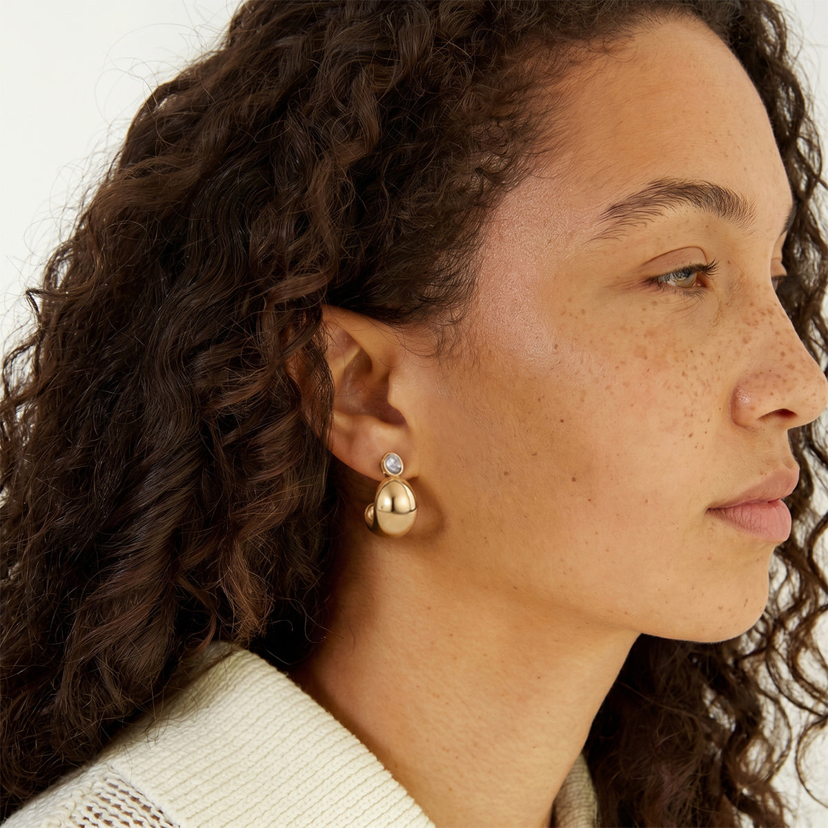 Marea Mirrored Sphere Stud Earrings