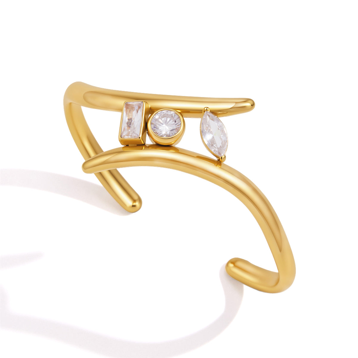 Marea Crossover Cuff Bracelet