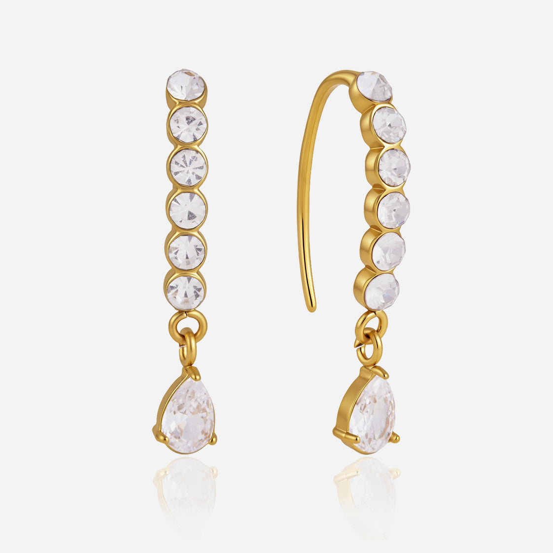 Marea Cascading Crystal Earrings
